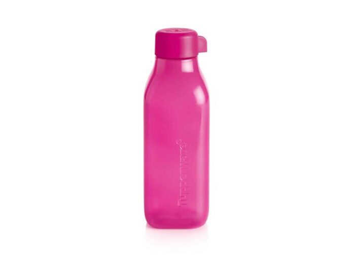 Eco Bouteille 500ml Rose Carrée | eco bouteille carree1 1