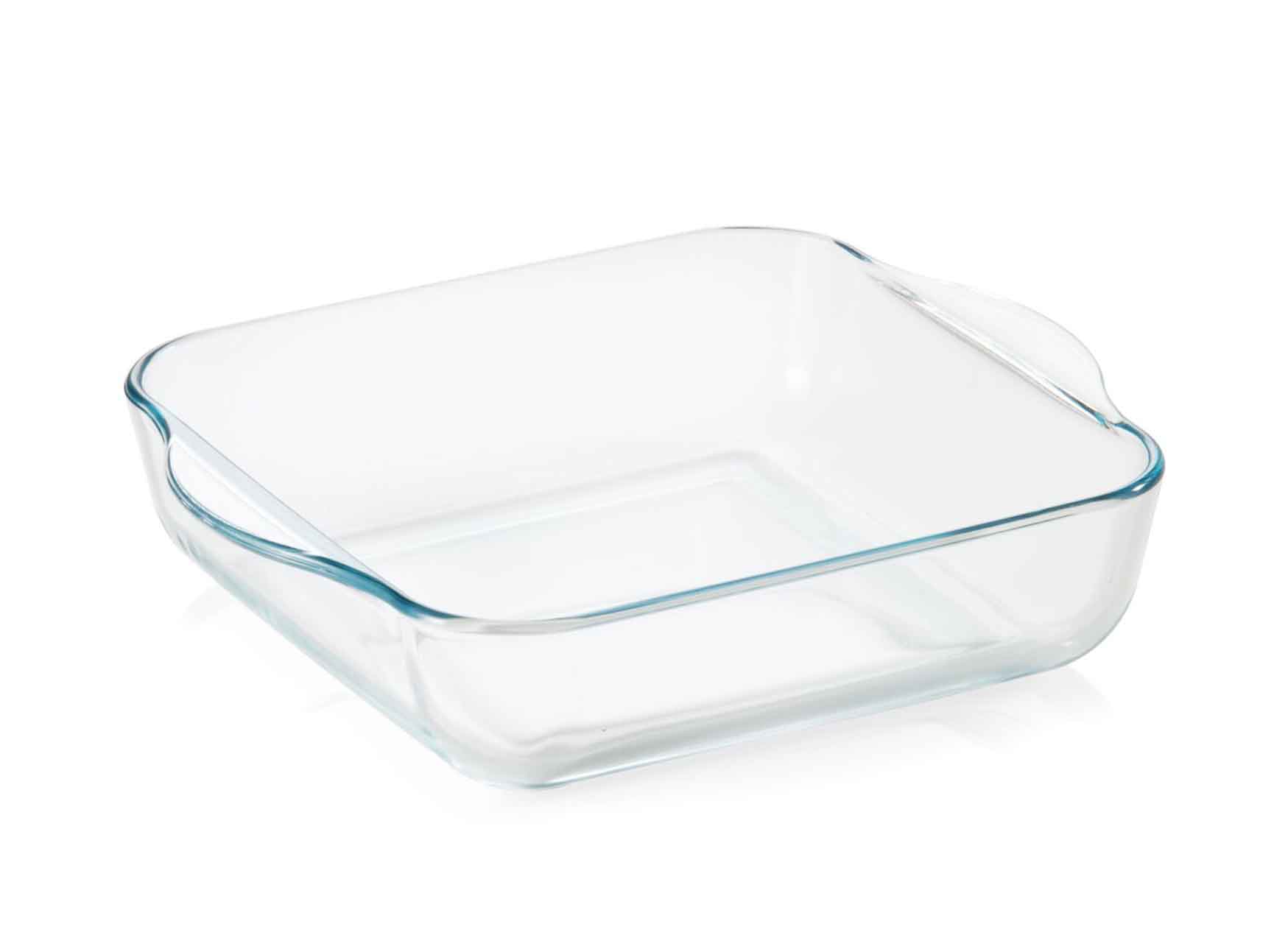 Plat à four carré Ô cuisine transparent en verre - L'Incroyable