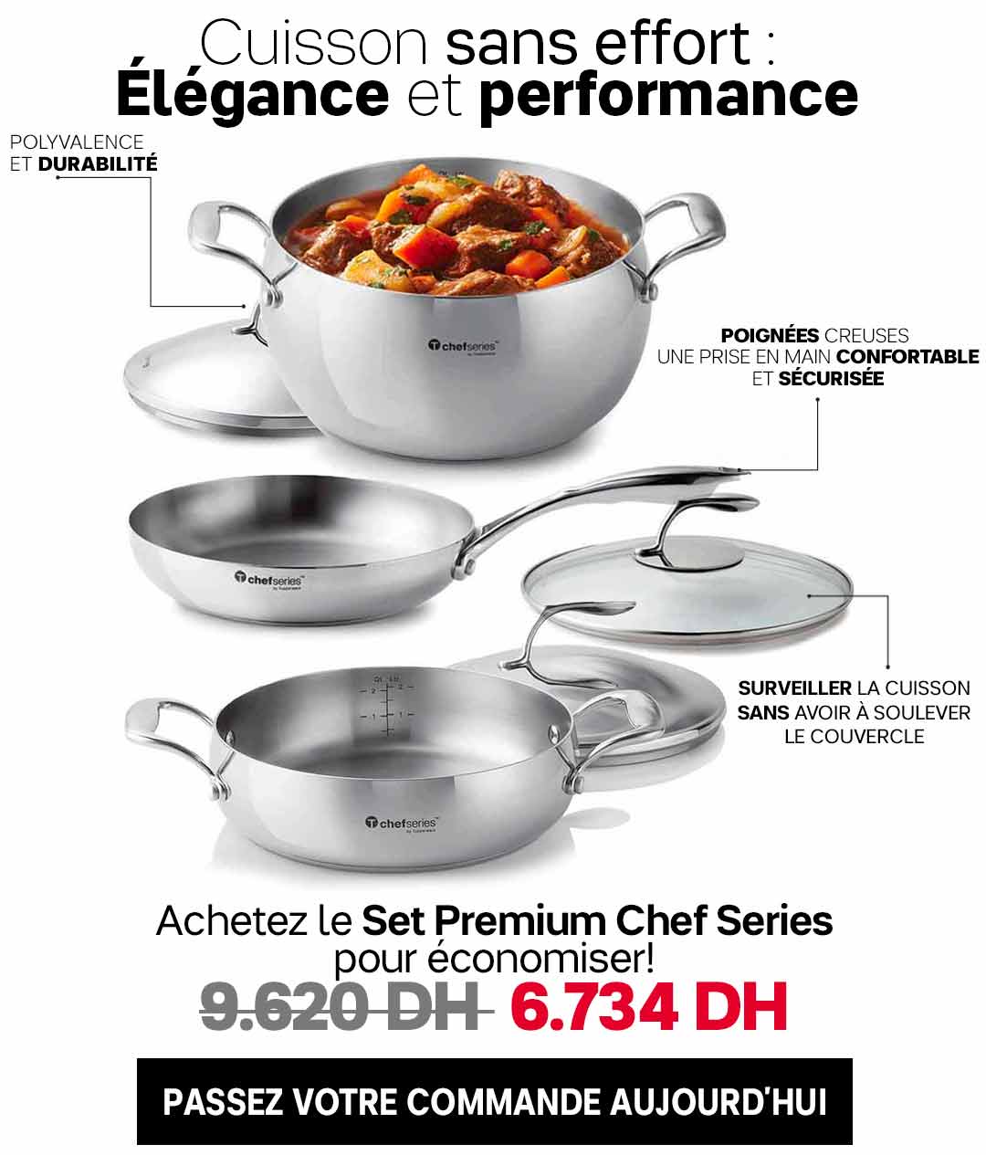 banner set premiumjpg set premium chef series -30% | ustensiles de cuisine de qualité tupperware maroc