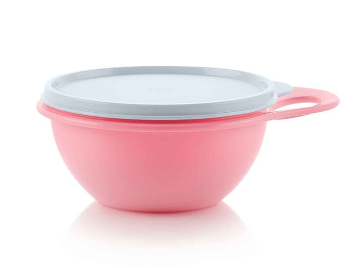 001 2 bol junior mini600ml rose couvercle blanc tupperware maroc