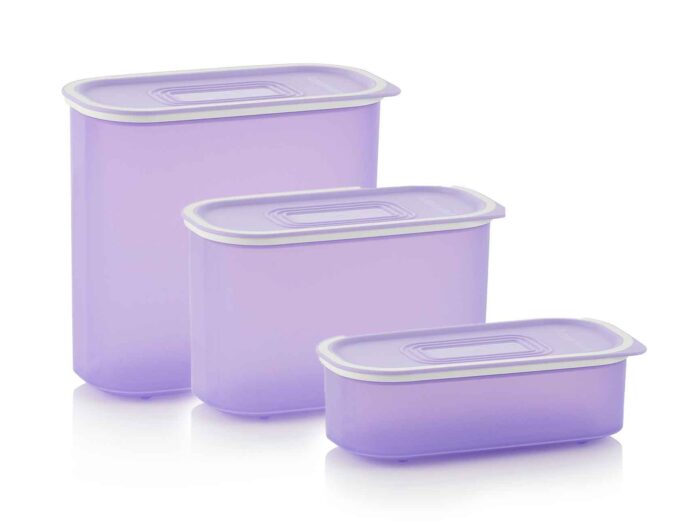 555 freshetanche ovale 800ml violet + freshetanche ovale 1,25l violet + freshetanche ovale 320ml violet tupperware maroc