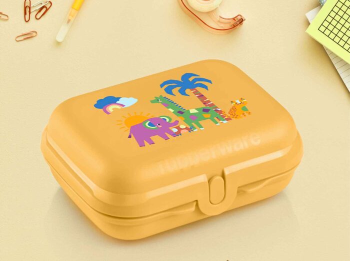 boite jungle1 Boîte Papillon Jungle Orange Tupperware Maroc